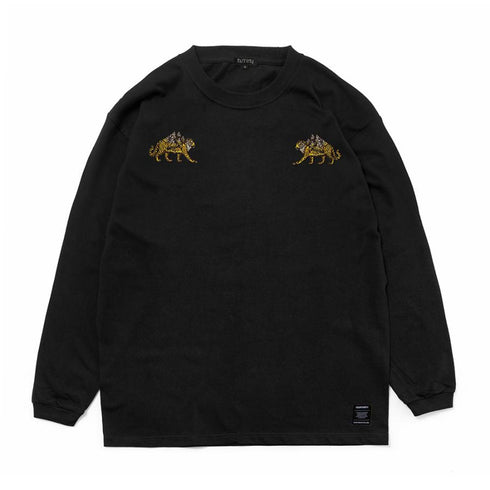 430 fourthirty / "MOUNT TIGER" EMB L/S TEE / フォーサーティ マウンテンタイガー 刺繍 ロングスリーブ ティー